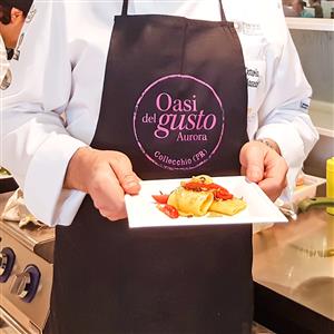 Paccheri with pepper bacon Aurora