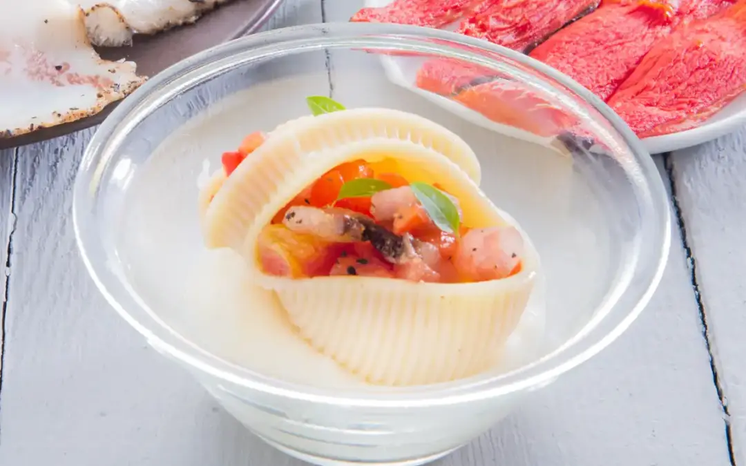 Conchiglioni di Amatriciana destrutturata