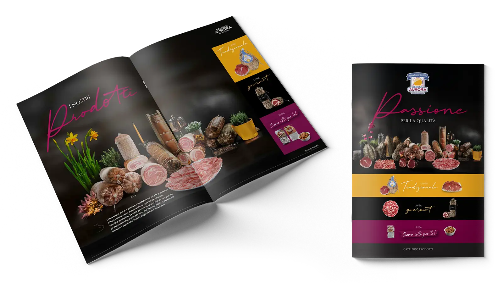 Mock up catalogo pagina prodotti open